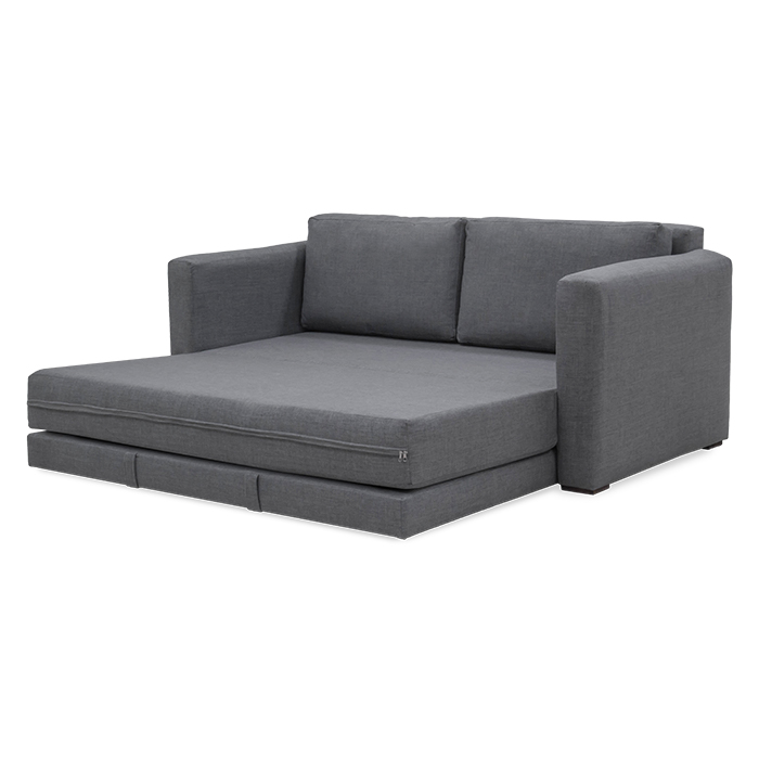 Sofa Cama Tela Gris Oxford Koia | Sofá Cama y Futones | salas